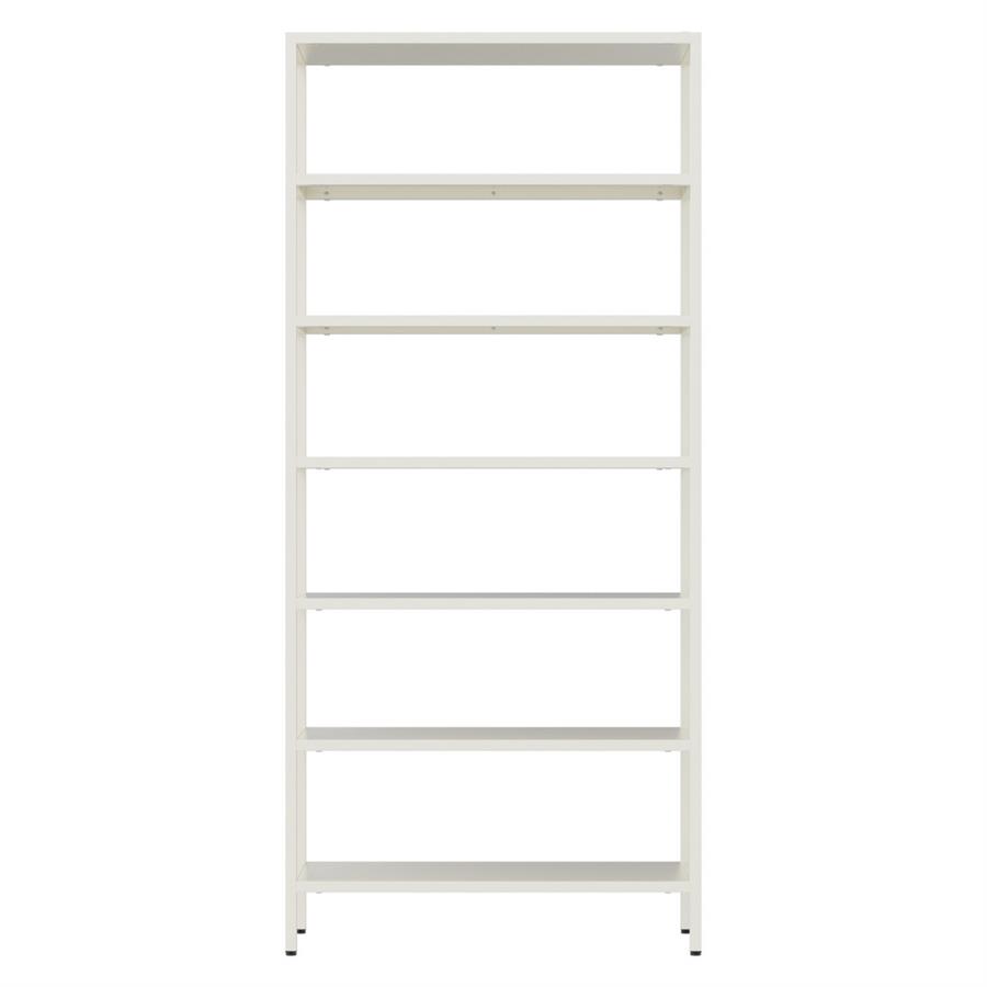 Libreria metallica 7 ripiani bianco latte in acciaio - Fly