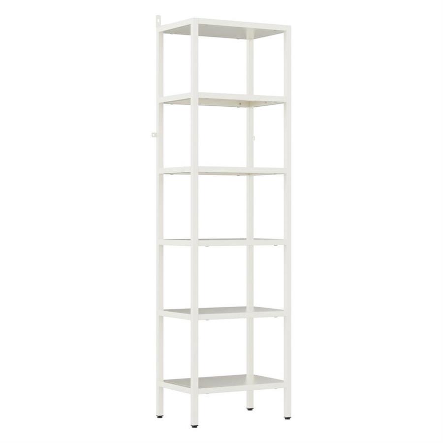 Libreria metallica 6 ripiani bianco latte in acciaio - Fly