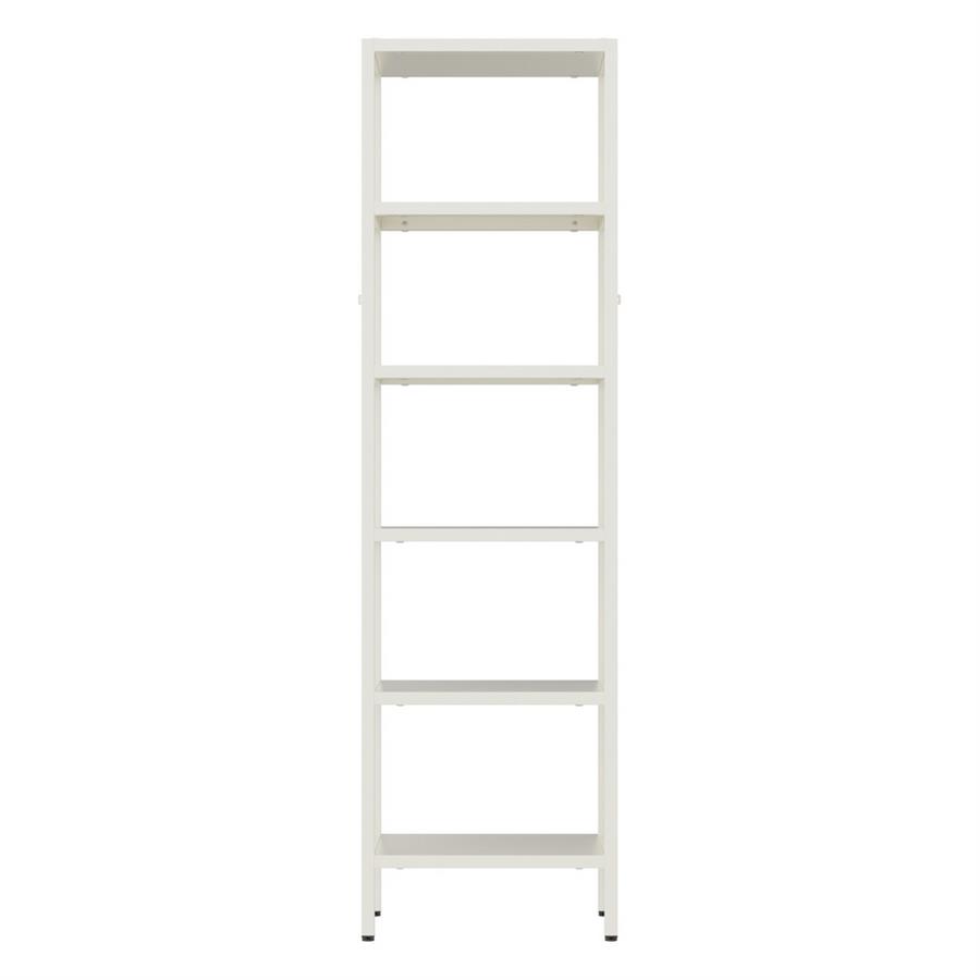 Libreria metallica 6 ripiani bianco latte in acciaio - Fly