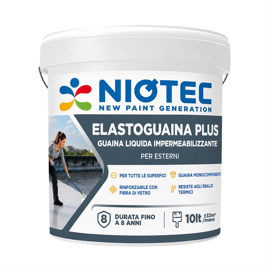 Guaina liquida impermeabilizzante bianca 10 L -  Niotec
