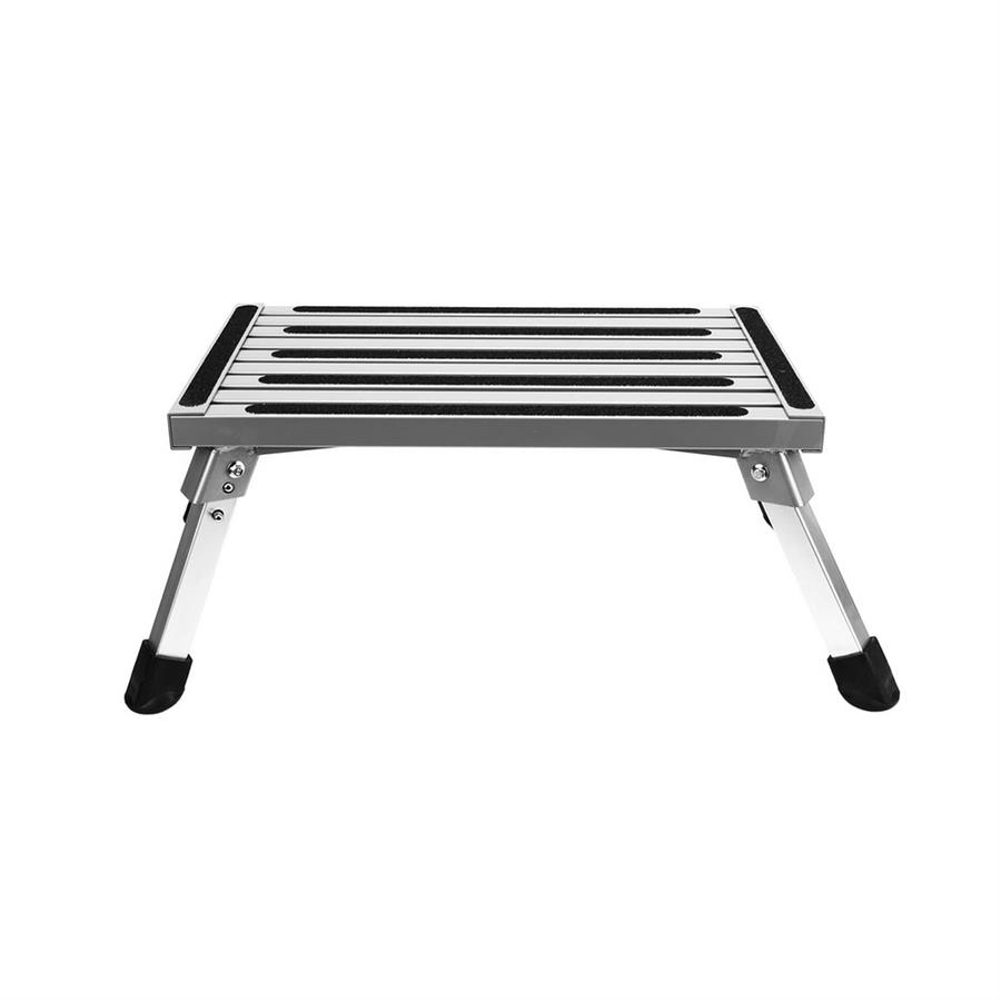 Scalino pieghevole antiscivolo in alluminio 48 cm portata 70 kg