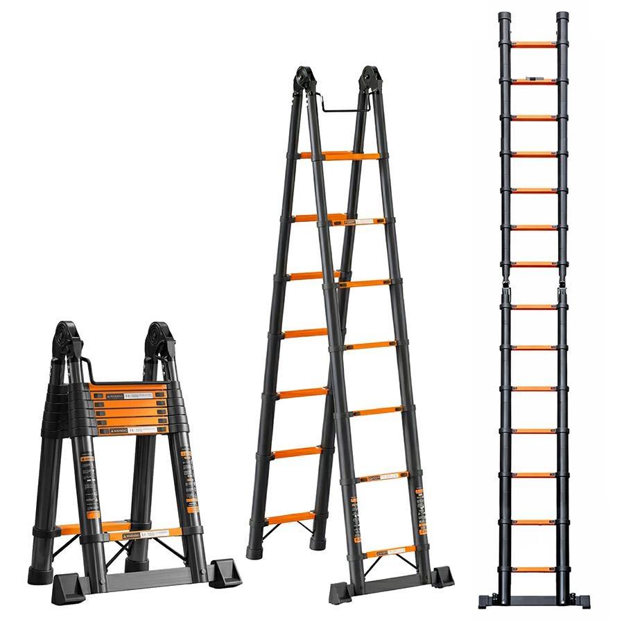 Scala leggera con sistema telescopico con blocco automatico estensione 560 m