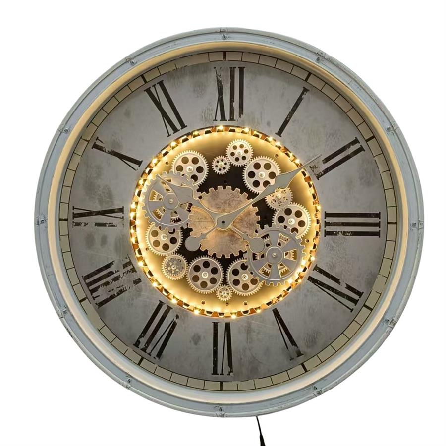 Orologio da parete Ø 76,2 cm stile industriale - Gear