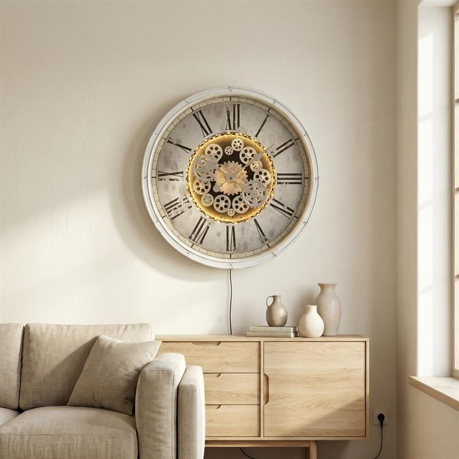 Orologio da parete Ø 76,2 cm stile industriale - Gear