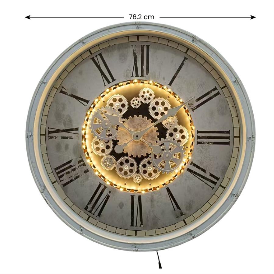 Orologio da parete Ø 76,2 cm stile industriale - Gear