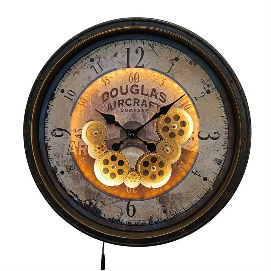 Orologio da parete Ø 50,8 cm stile industriale -  Douglas