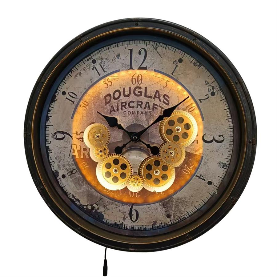 Orologio da parete Ø 50,8 cm stile industriale -  Douglas