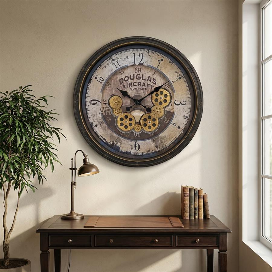 Orologio da parete Ø 50,8 cm stile industriale -  Douglas