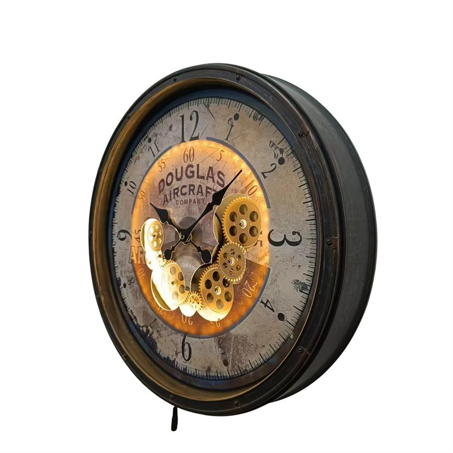 Orologio da parete Ø 50,8 cm stile industriale -  Douglas