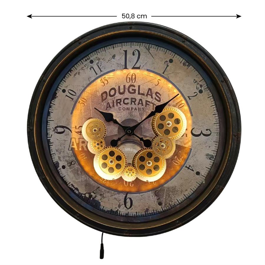 Orologio da parete Ø 50,8 cm stile industriale -  Douglas