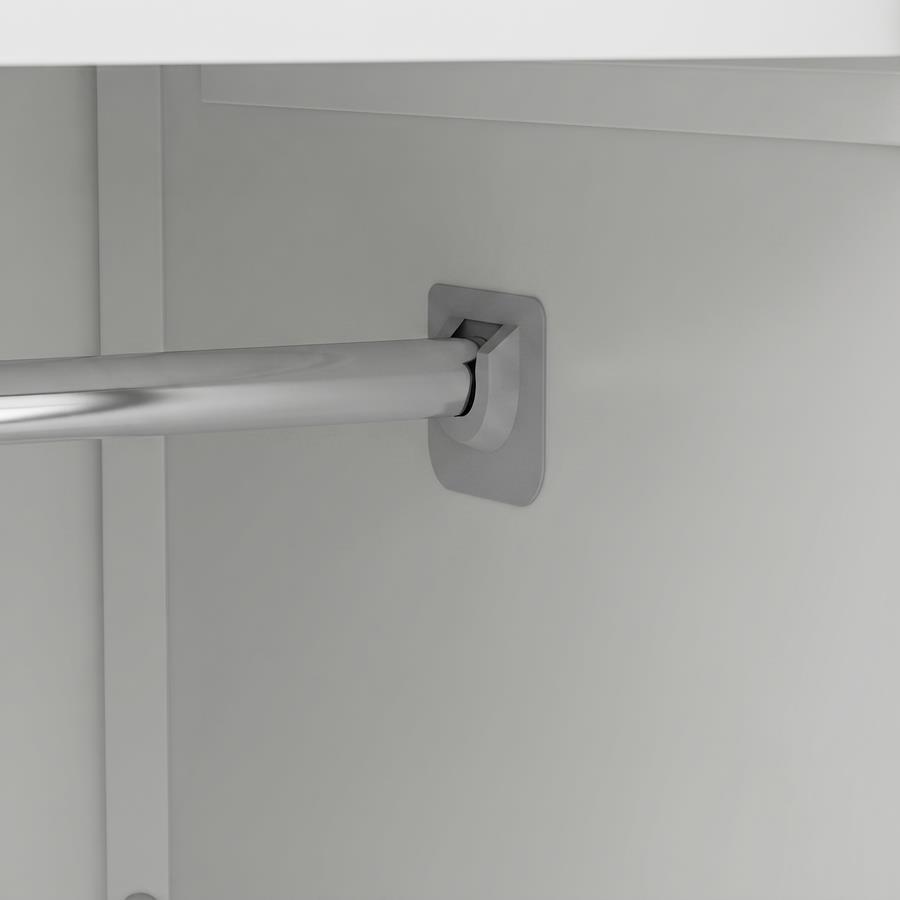 Armadietto spogliatoio metallico 3 ante grigio 90x45x190 cm - Yumi