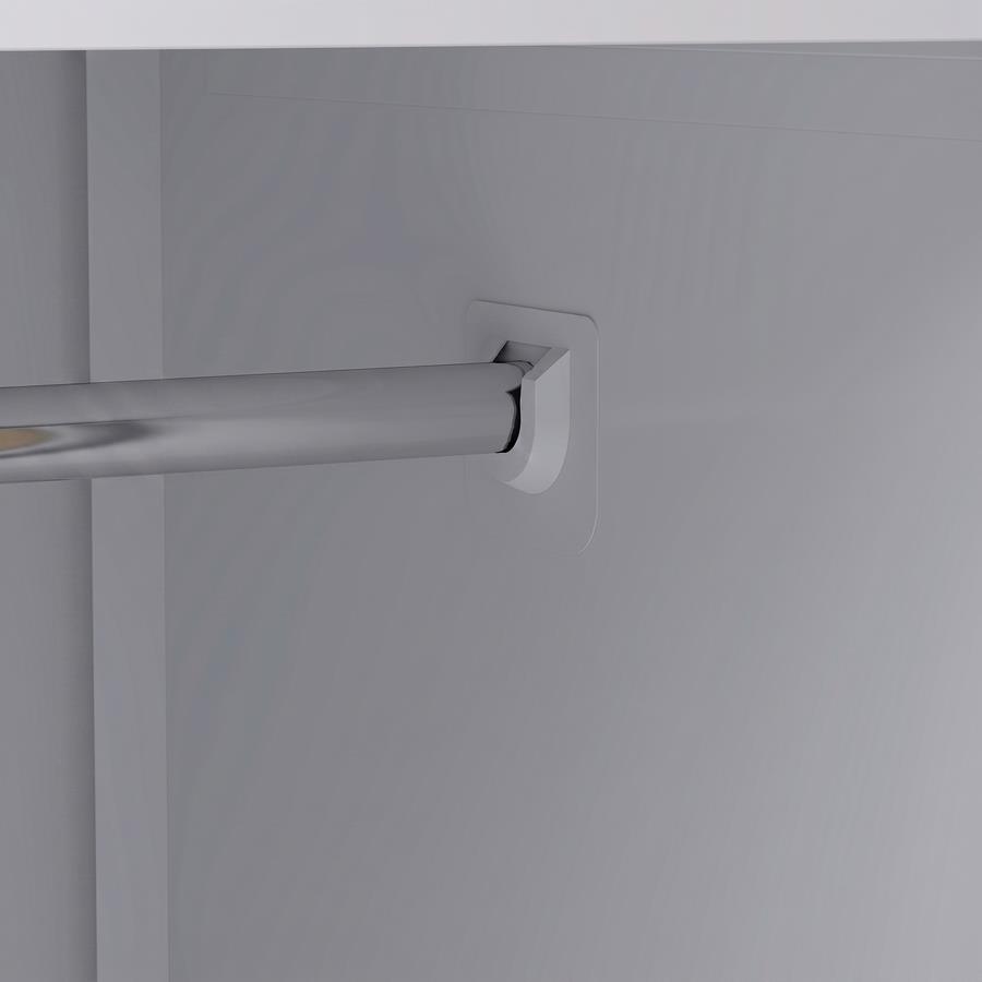 Armadietto spogliatoio metallico 3 ante rovere e bianco 90x45x190 cm - Yumi