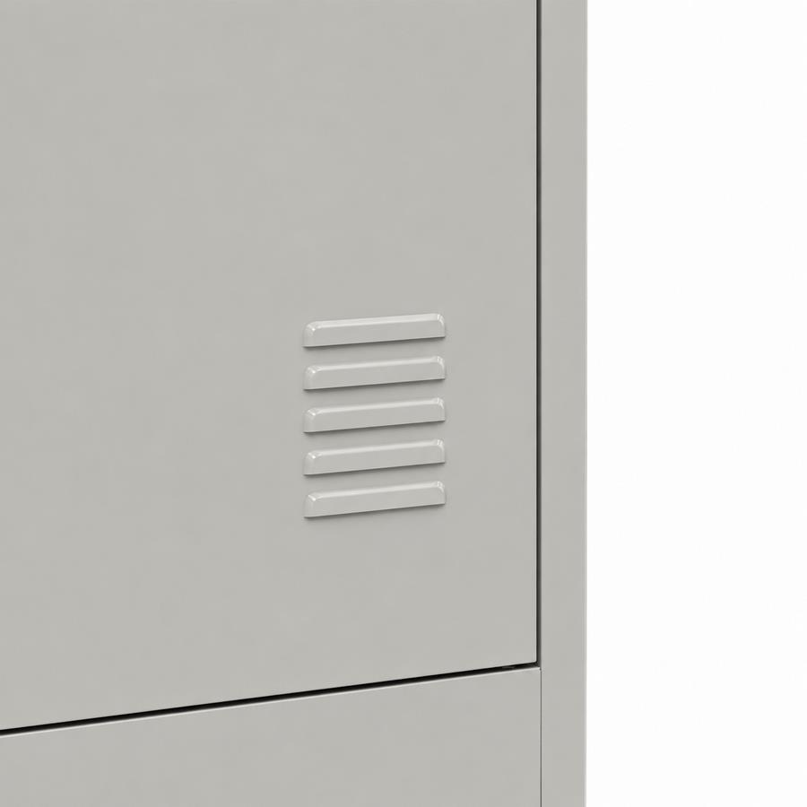 Armadietto spogliatoio metallico 6 ante grigio 90x45x190 cm - Yumi