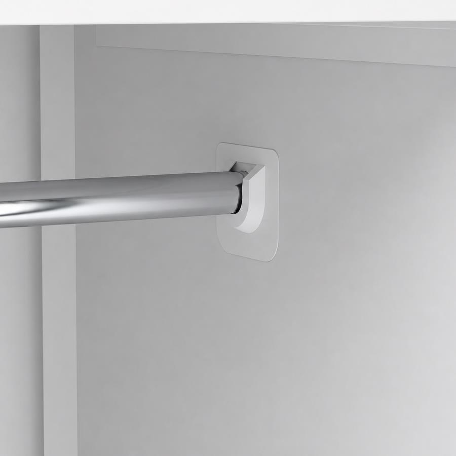 Armadietti in metallo con 6 scorparti rovere e bianco 90x45x190 cm - Yumi