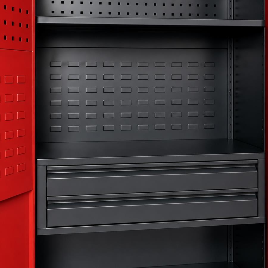 Armadio portautensili heavy duty in acciaio 92x50x185 cm