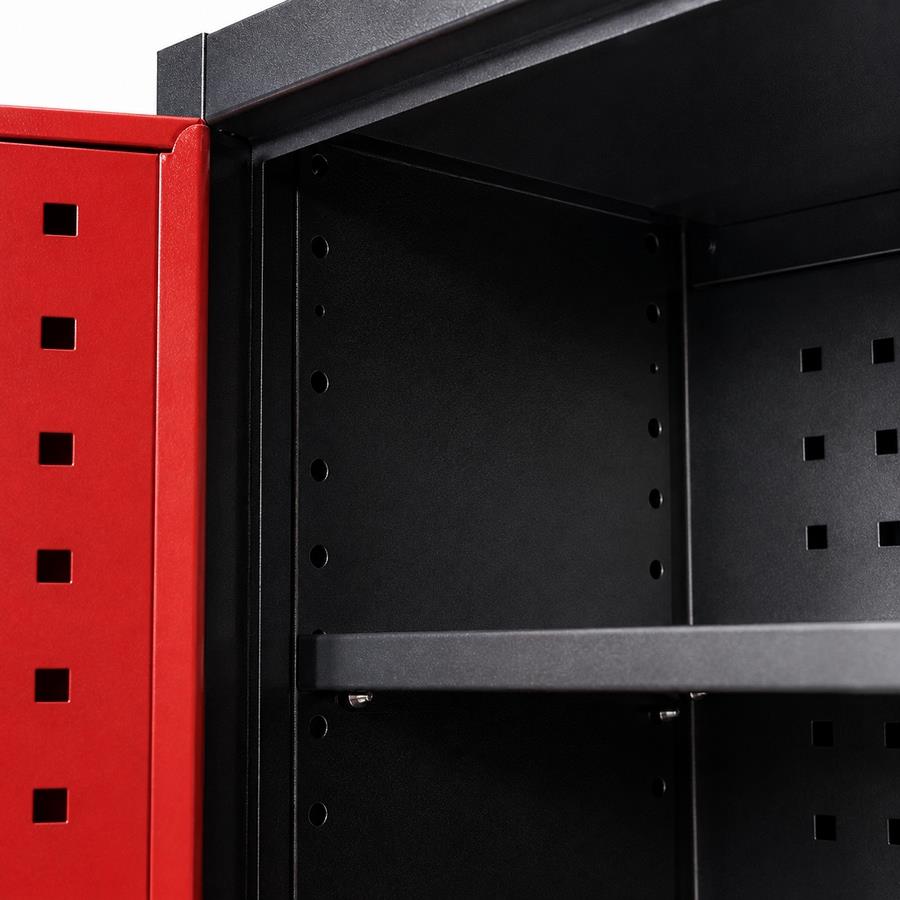 Armadio portautensili heavy duty in acciaio 92x50x185 cm