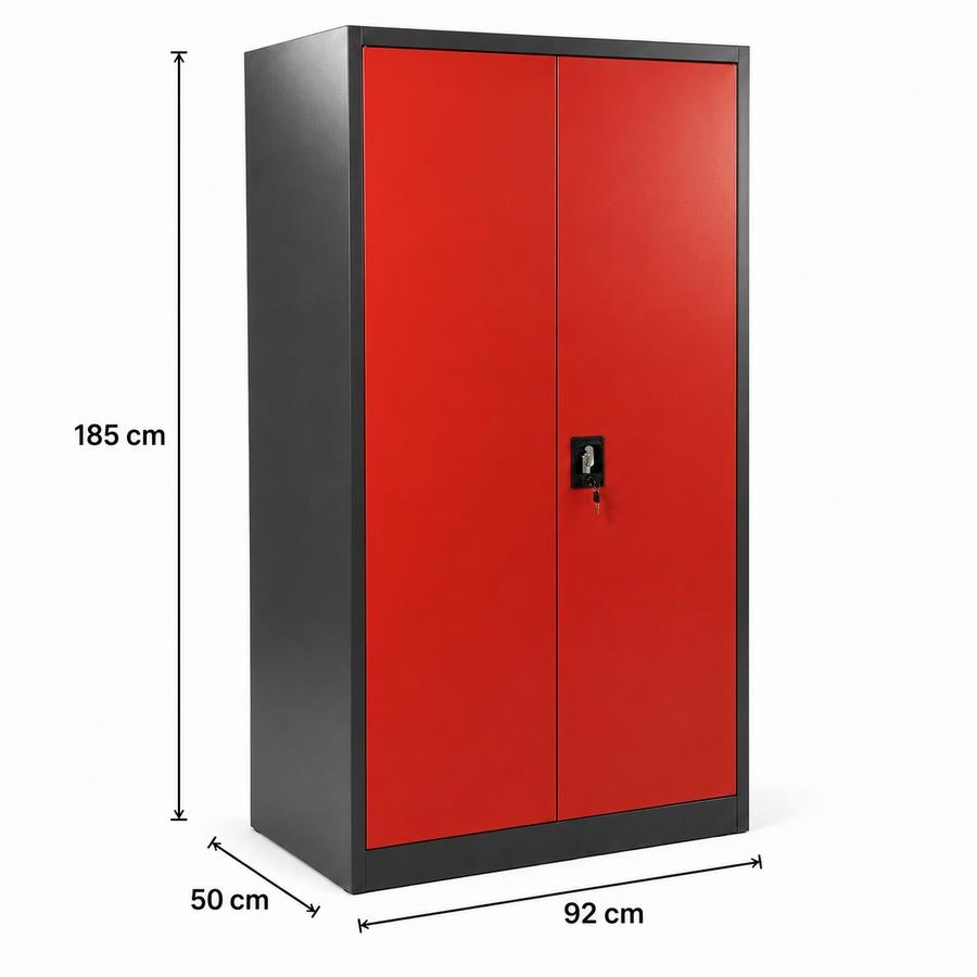 Armadio portautensili heavy duty in acciaio 92x50x185 cm