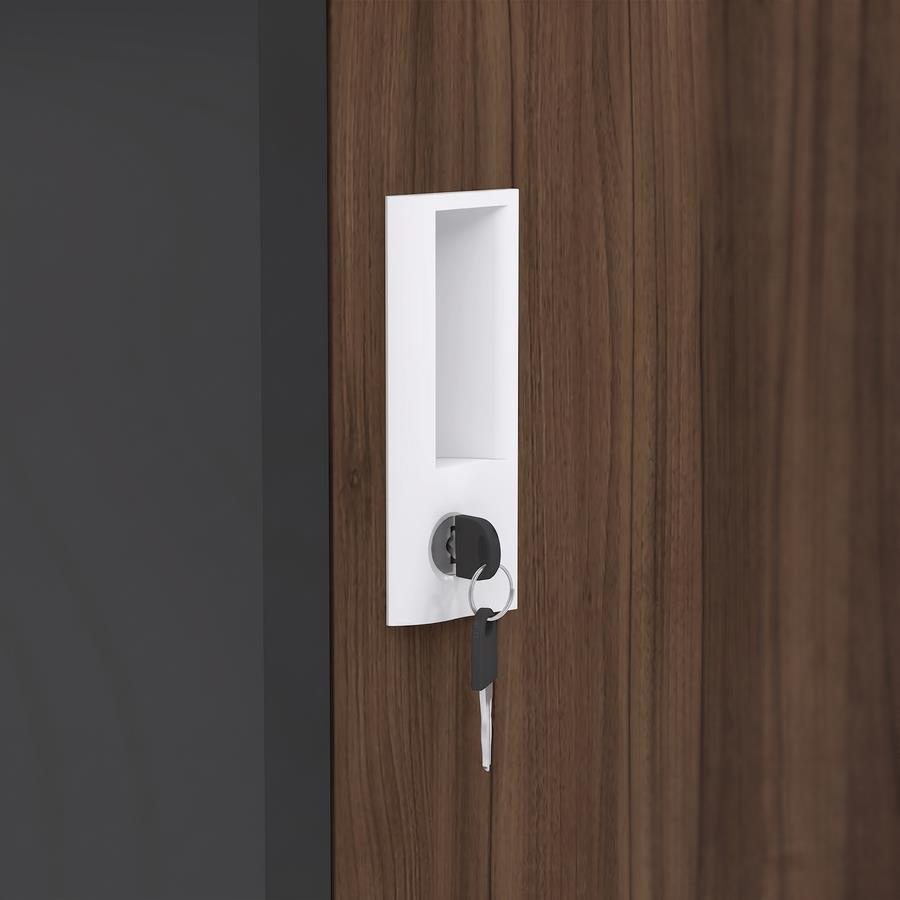 Armadietto sporco pulito in metallo 1 anta noce e nero con divisorio 38x45x190 cm
