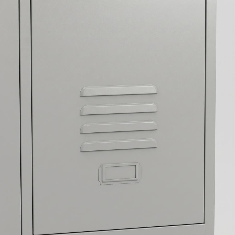 Armadietto spogliatoio 3 ante grigio con divisorio sporco pulito 114x45x190 cm - Yumi