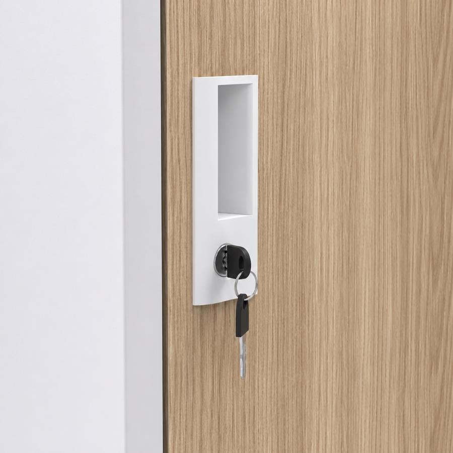 Armadio metallo sporco pulito 3 ante con ripiano superiore - Yumi