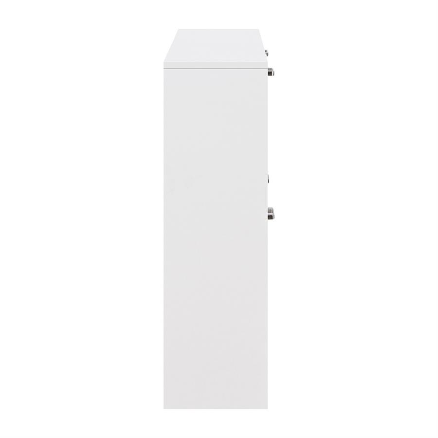 Scarpiera 4 ante in legno bianco 105x82x24 cm - Ginevra