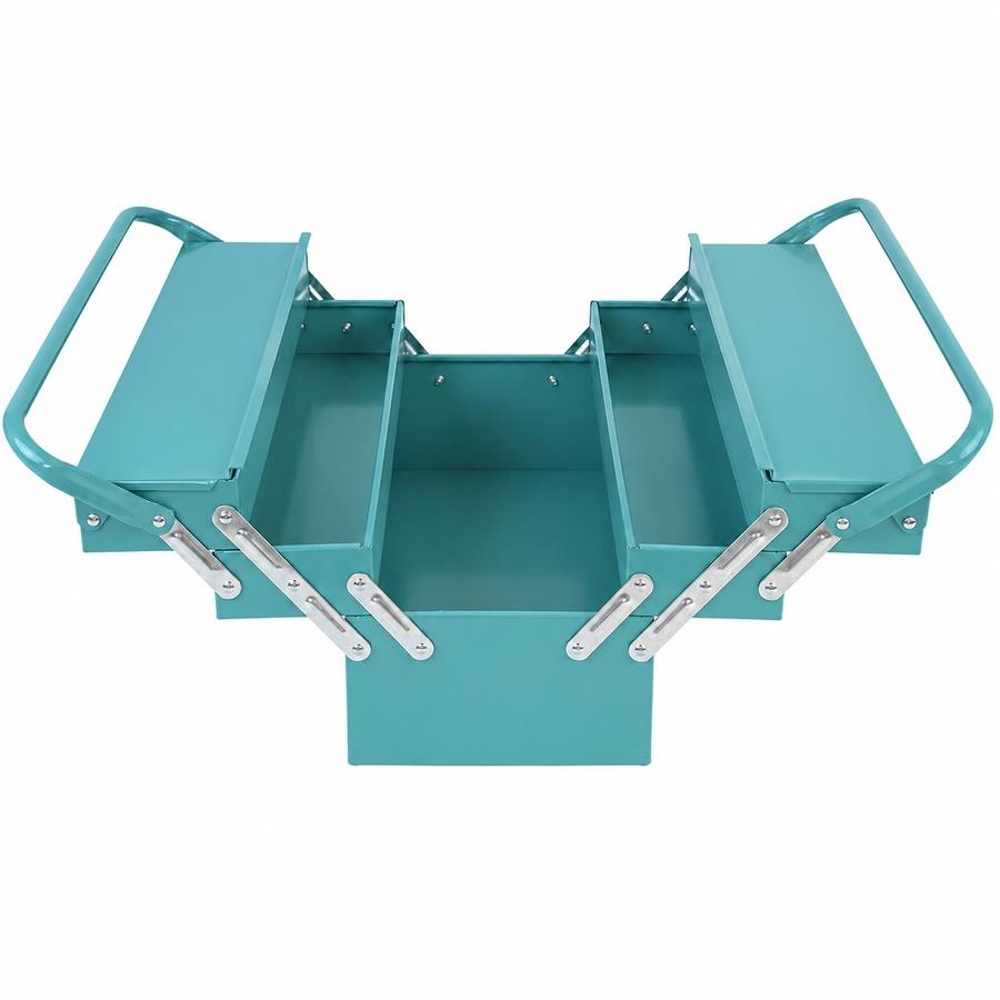 Cassetta portattrezzi in ferro 5 scomparti 47x20x20 cm