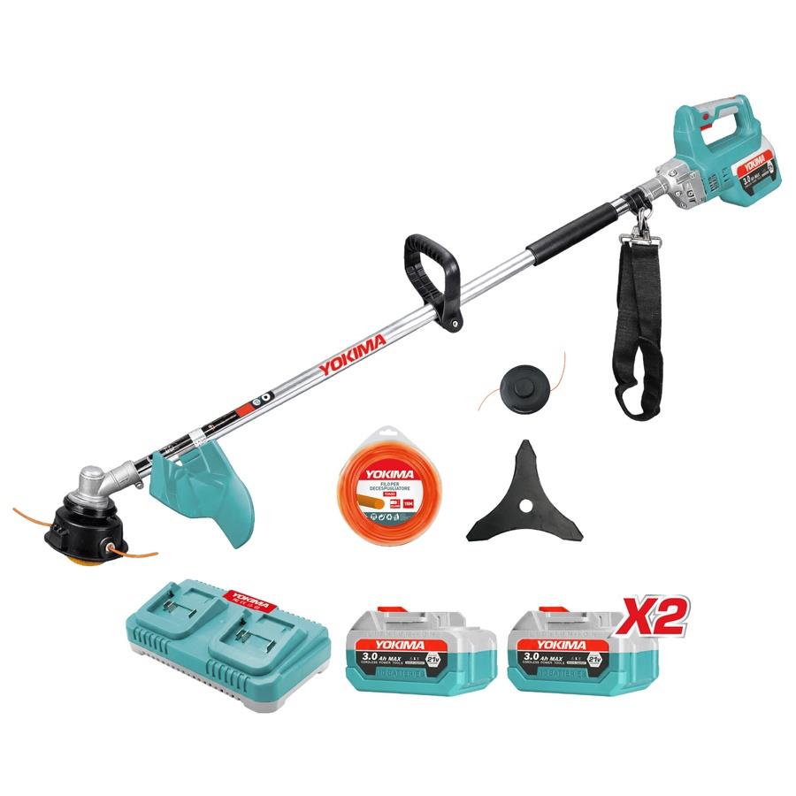 Decespugliatore a batteria 21V brushless con 2 batterie 3Ah