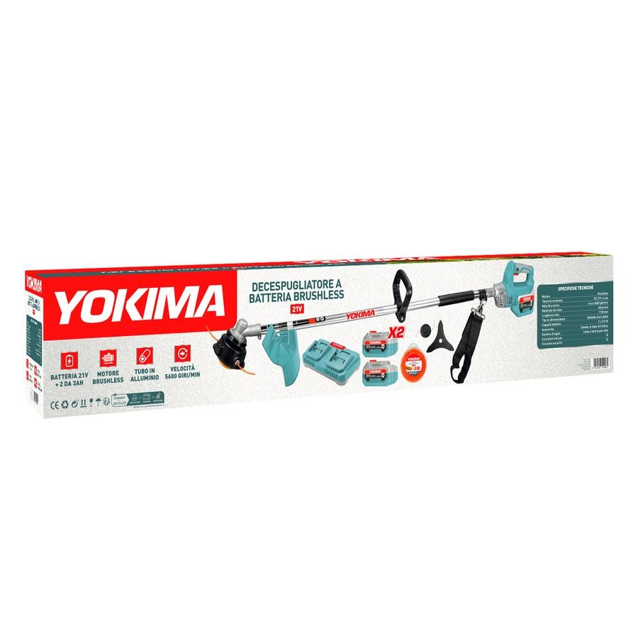 Decespugliatore a batteria 21V brushless con 2 batterie 3Ah