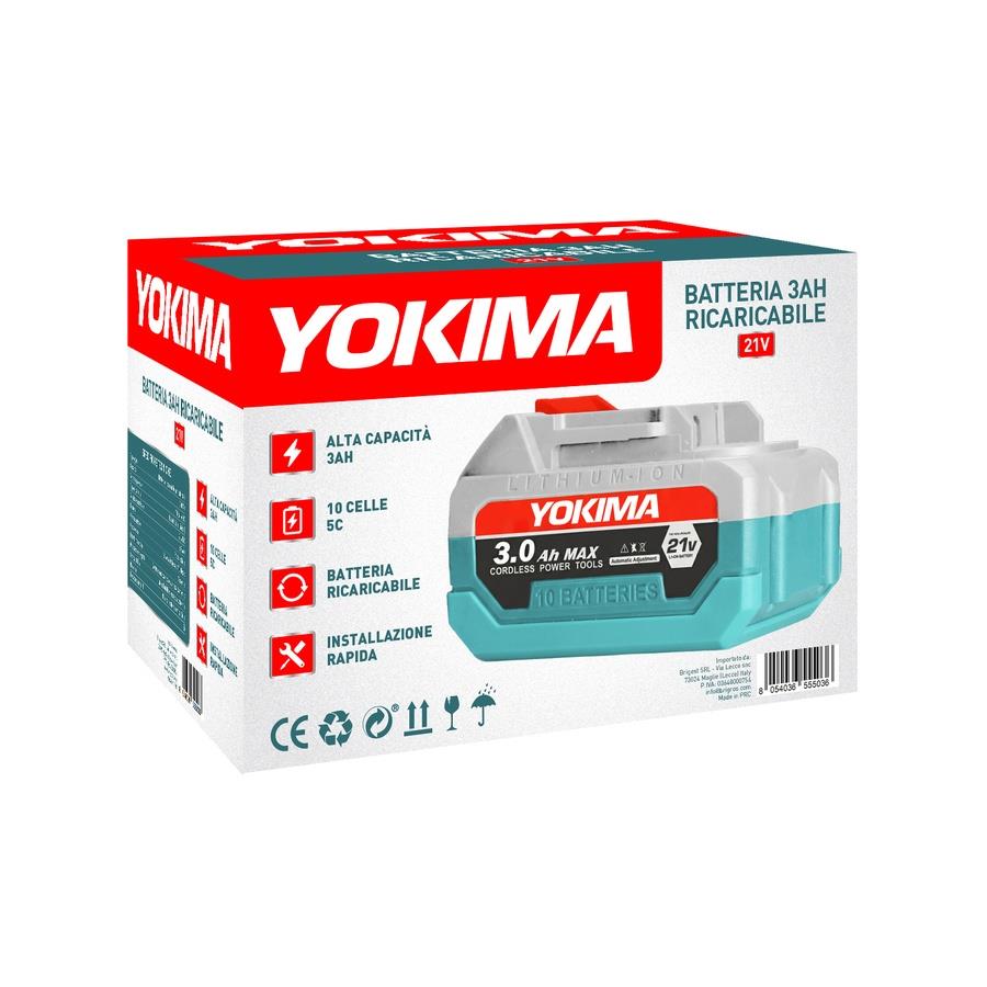 Batteria ricaricabile 21V 3Ah 10 celle 5C