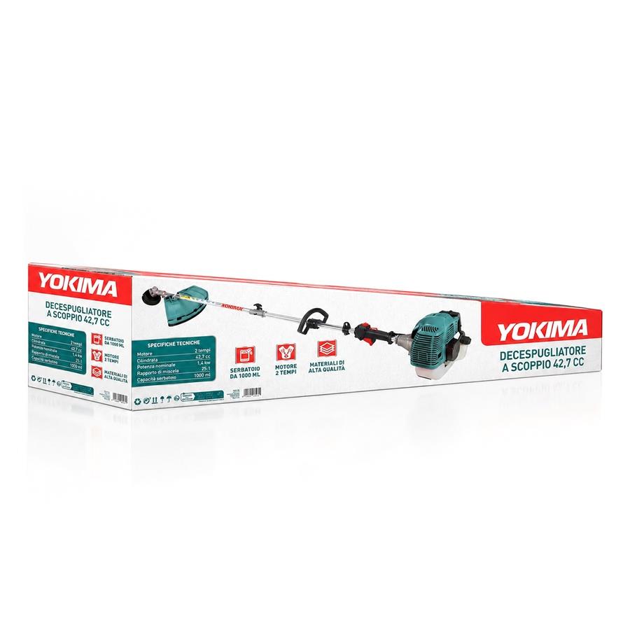 Decespugliatore a scoppio 42,7 cc 1,4 kW con testina e lama