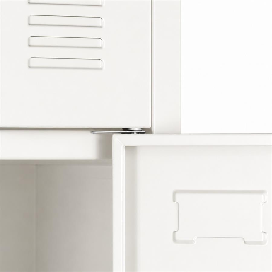 Armadio metallico bianco 38x45x190 cm - Yumi