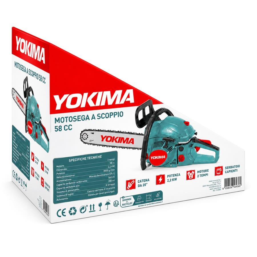 Motosega a scoppio 58 cc - Yokima