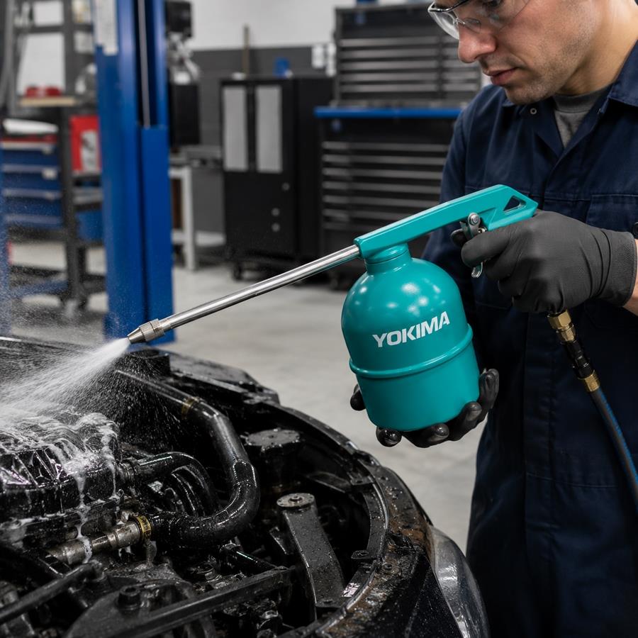 Kit pneumatico 8 pezzi per compressore con pistole e accessori - Yokima