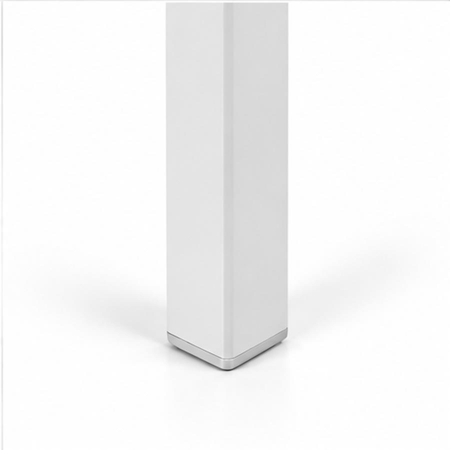 Set 2 sedie da giardino HDPE e metallo bianco e grigio - Andy