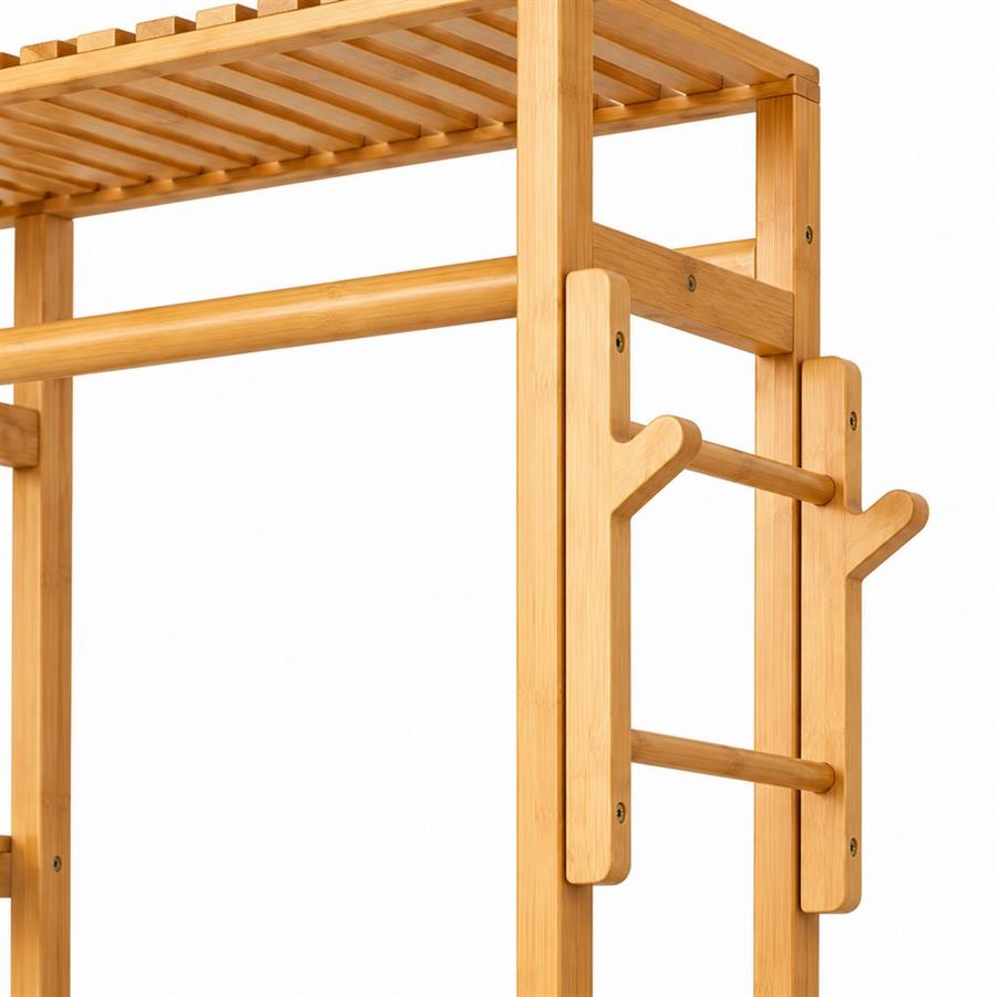 Appendiabiti guardaroba in bambù 90x30x155 cm - Hoi