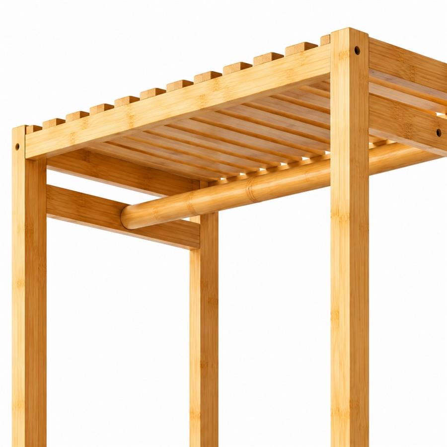 Appendiabiti in bambù con ruote 63x34x164 cm - Minh
