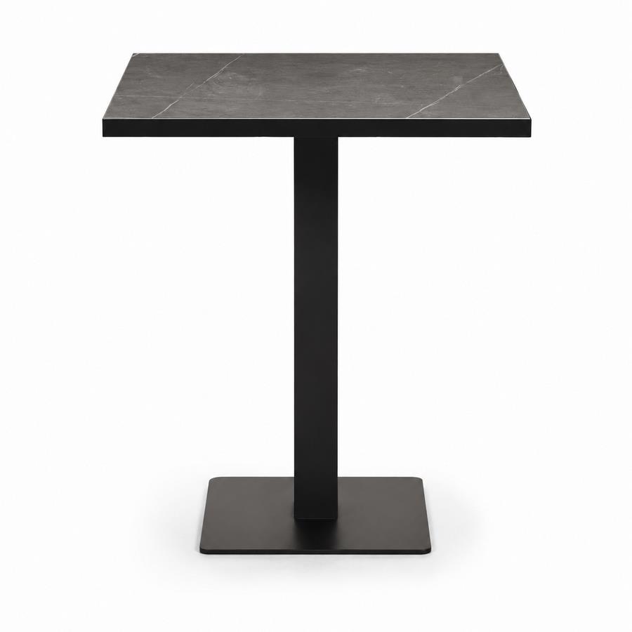 Tavolo quadrato in ceramica grigia 70x70x74 cm - Jago