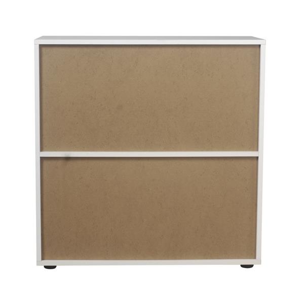 Mobiletto libreria 4 cubi in legno bianco 60x60 cm