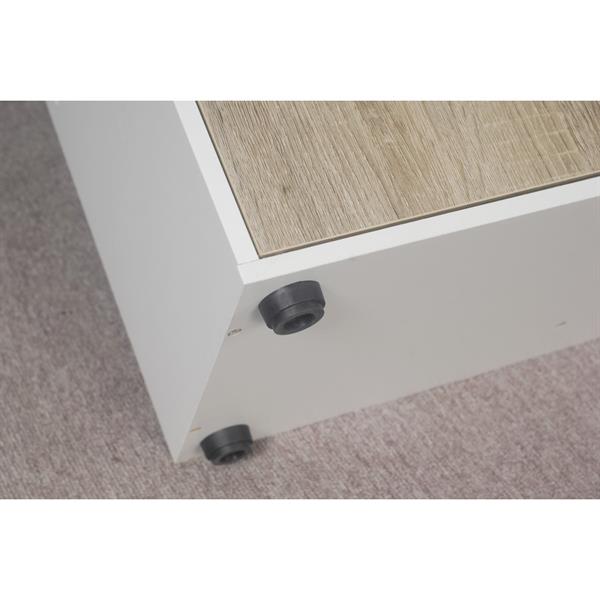 Mobiletto libreria 4 cubi in legno bianco 60x60 cm