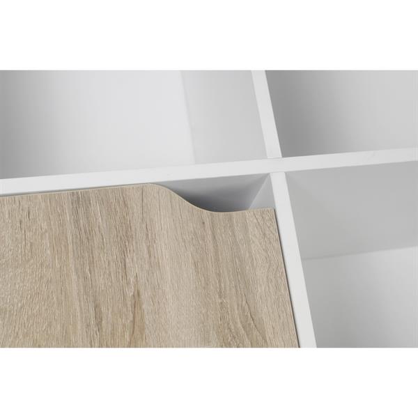 Mobiletto libreria 4 cubi in legno bianco 60x60 cm