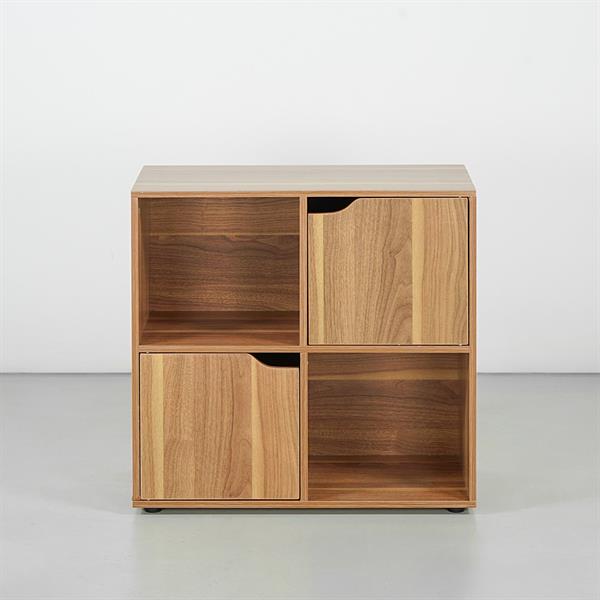 Mobile libreria 4 cubi in legno naturale