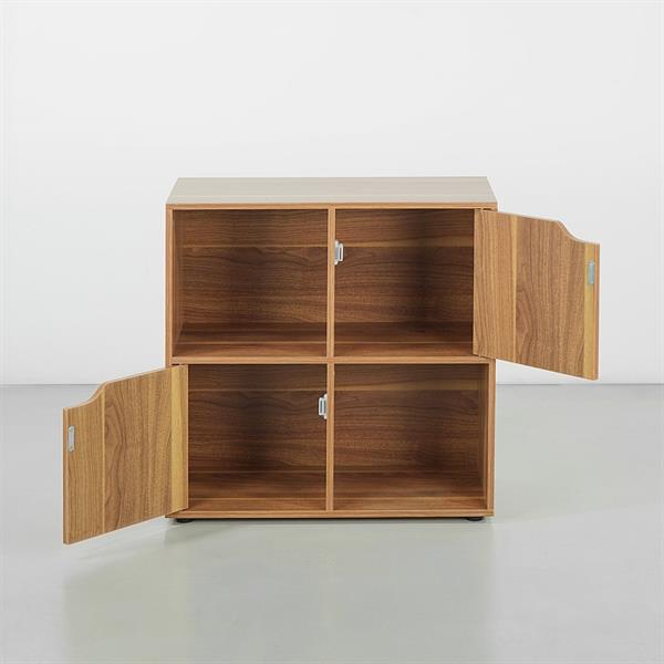 Mobile libreria 4 cubi in legno naturale