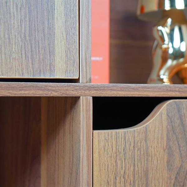 Mobile libreria 4 cubi in legno naturale