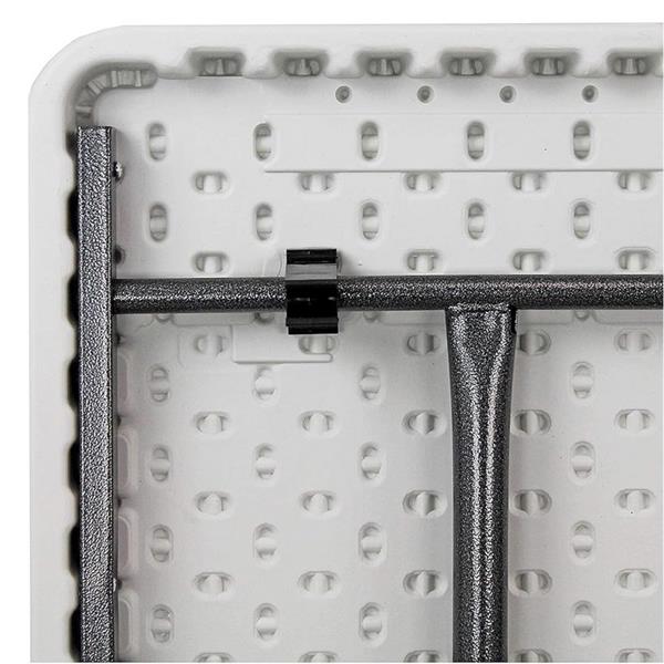 Tavolo pieghevole 180x70x74 cm bianco liscio