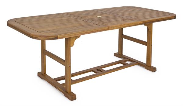 Tavolo in legno di acacia oliata allungabile 150-200cm Noemi