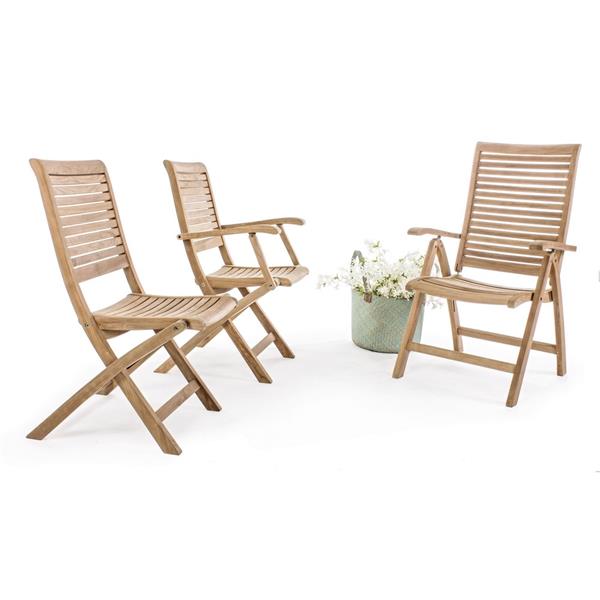 Set 2 sedie in legno da giardino Maryland