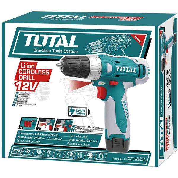 Trapano con 2 Batterie e 2 Punte