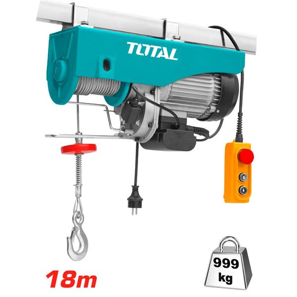 Paranco elettrico da 1600W sollevamento 500-1000kg