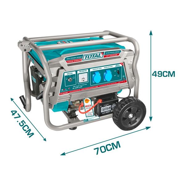 Generatore a benzina carrellato da 3,5kW con raffreddamento ad aria