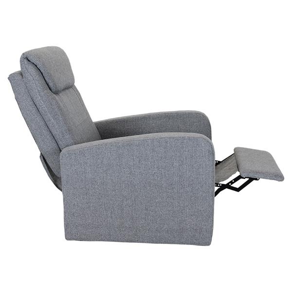 Poltrona relax reclinabile grigio chiaro
